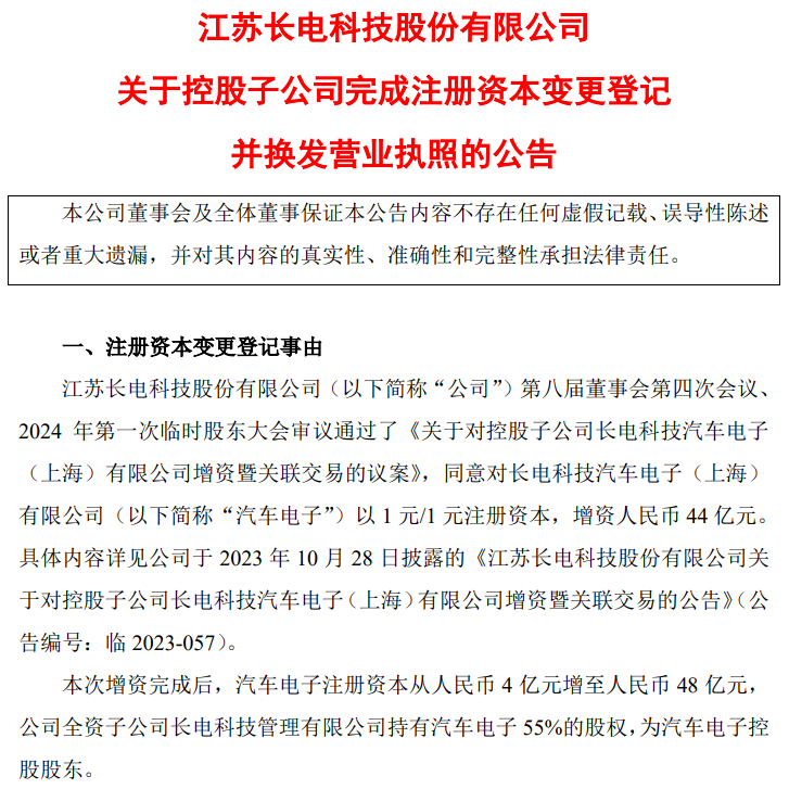 大基金入股长电科技，封装巨头看到新前景缩略图