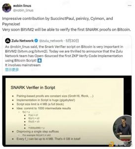 比特币生态里程碑：Zulu 利用Bitcoin Script 实现 ZKP 验证缩略图